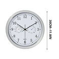thumbnail image 7 of Oggfader Alarm Clock for Kids Outdoor Clock With Hygrometer Wall Clock Outdoor Wall Clock 12 Inch Outdoor Clock For Patio Rainproof 12in Black, 7 of 7