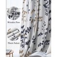 thumbnail image 3 of Grey Brown Botanical Blackout Curtains for Bedroom Living Room Darkening Curtains 63 Inches Long Watercolor Spring Floral Summer Leaf Window Curtain 2 Panels Set Window Treatment Drapes 42"x63", 3 of 9