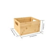 thumbnail image 6 of The Home Edit 2 Piece Small Bamboo Organizing and Storage Bins Brown, 6 of 7