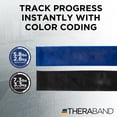 thumbnail image 2 of THERABAND Resistance Band Set, 5 ft, Advanced, Blue/Black, 2 Pack, Strength Training, 2 of 8