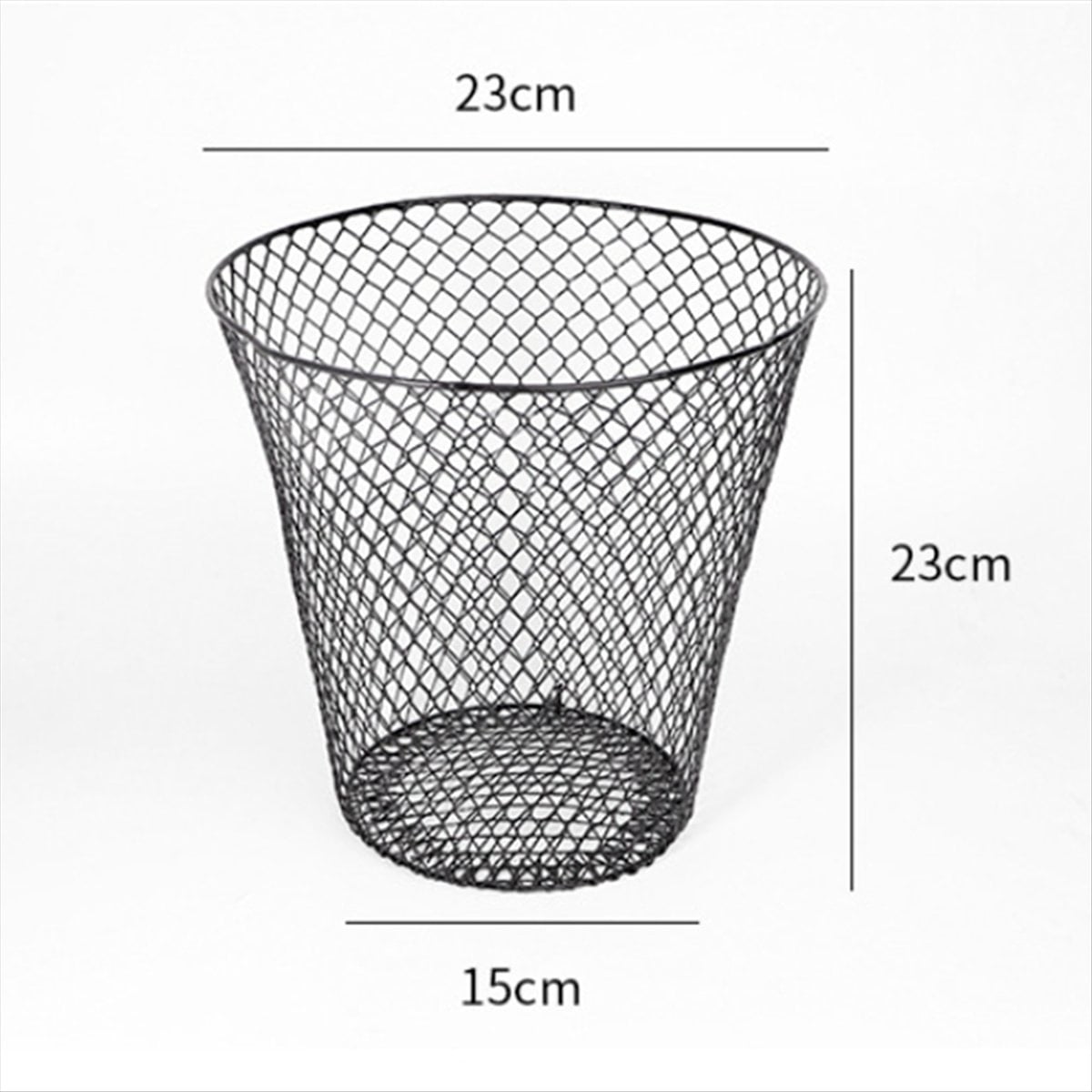 Round Wastepaper Basket, Wire Mesh Desk Metal Can Recycling Can Garbage Container for Bedroom Office(10pcs)