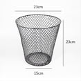 thumbnail image 6 of Round Wastepaper Basket, Wire Mesh Desk Metal Can Recycling Can Garbage Container for Bedroom Office(10pcs), 6 of 7