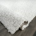 thumbnail image 2 of nuLOOM Gwenyth Solid Shag Area Rug, 2' 8" x 8', White, 2 of 9