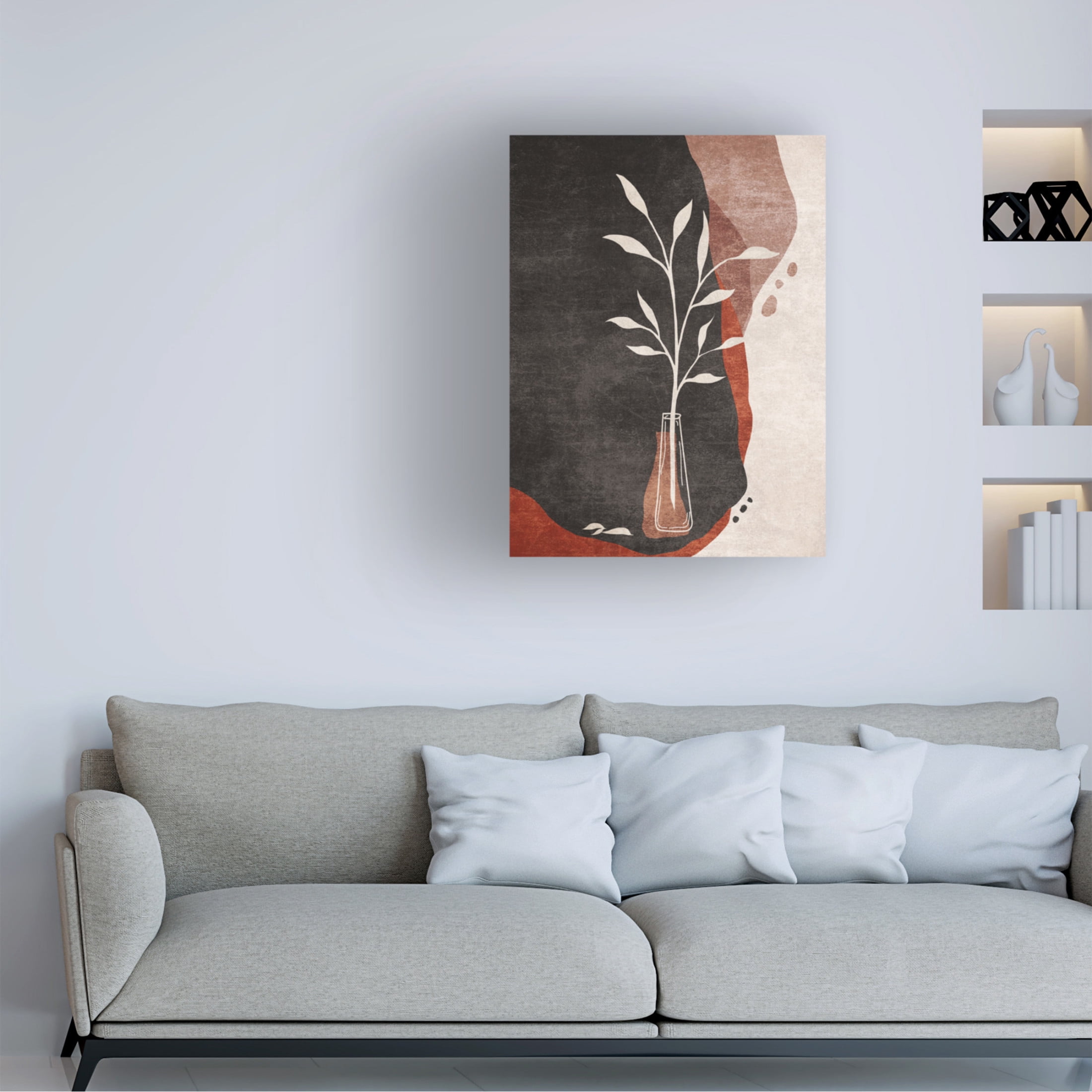 Trademark Fine Art Emel Tunaboylu  Rectangle 6 Canvas Wall Art