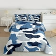 thumbnail image 2 of Manfei Camo Bedding Comforter Set,Rustic Outdoor Twin Comforter Sets,Blue Gray White Bedding Set For Kids,Luxury Bedroom Decor Reversible,2-Piece, 2 of 8