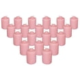 thumbnail image 1 of Pink Wild Flower Scented Votive Candles - 15 Hour Long Burn Time - Textured Finish - Box of 20, 1 of 6