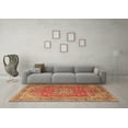 thumbnail image 3 of Ahgly Company Indoor Square Medallion Brown Traditional Area Rugs, 4' Square, 3 of 4