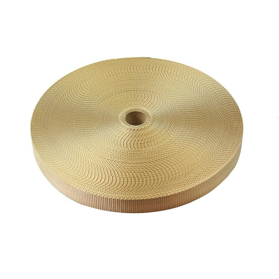 10 Yards - 1" Tan Heavy Nylon Webbing