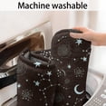 thumbnail image 5 of Brown Star Moon Constellation Pattern Bathroom Rugs Mat,Non Slip Microfiber Bathroom Rug,Rubber Backing,Soft Bathroom Mats for Bathroom Floor,Tub and Shower,17x30in(43x75cm), 5 of 5