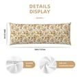 thumbnail image 3 of Balery Hippie Bee Honeycomb Funda Protectora para Almohada Corporal de Algodón Hipoalergénico con Cierre(55 x 21 pulgadas), Almohadas No Incluidas, 3 of 7