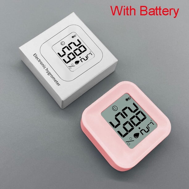 Termómetro Digital LCD, higrómetro para habitación interior, medidor electrónico de temperatura y humedad, medidor de Sensor, estación meteorológica para el hogar Tan Jianjun unisex