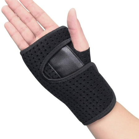 1 Pc Wrist Brace - Carpal Tunnel Hand Compression Support Wrap for Men, Women, Tendinitis, Bowling, Sports Injuries Pain Relief (Right)