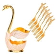 thumbnail image 4 of Swan Tableware Sets With Holder For Coffee Fruit Dessert Exquisite Decoration, 4 of 8