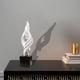 thumbnail image 5 of Estatua de arte abstracto, estatuas decorativas, souvenir, figura de resina, escritorio Blanco, 5 of 7