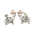 thumbnail image 3 of 1 par de estatuas de elefantes afortunados Decoración Fengshui Decoración decorativa tradicional para escritorio de oficina versátil, 3 of 9