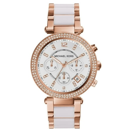 UPC 796483013209 product image for Michael Kors Women s Parker Chronograph Two-Tone Stainless Steel Watch | upcitemdb.com
