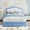 Full-Blue And White, variant on GloryStar Full Upholstered Bed Frame with Storage Drawer and Smart Led Headboard, Princess Full Size Platform Bed Frames for Kids