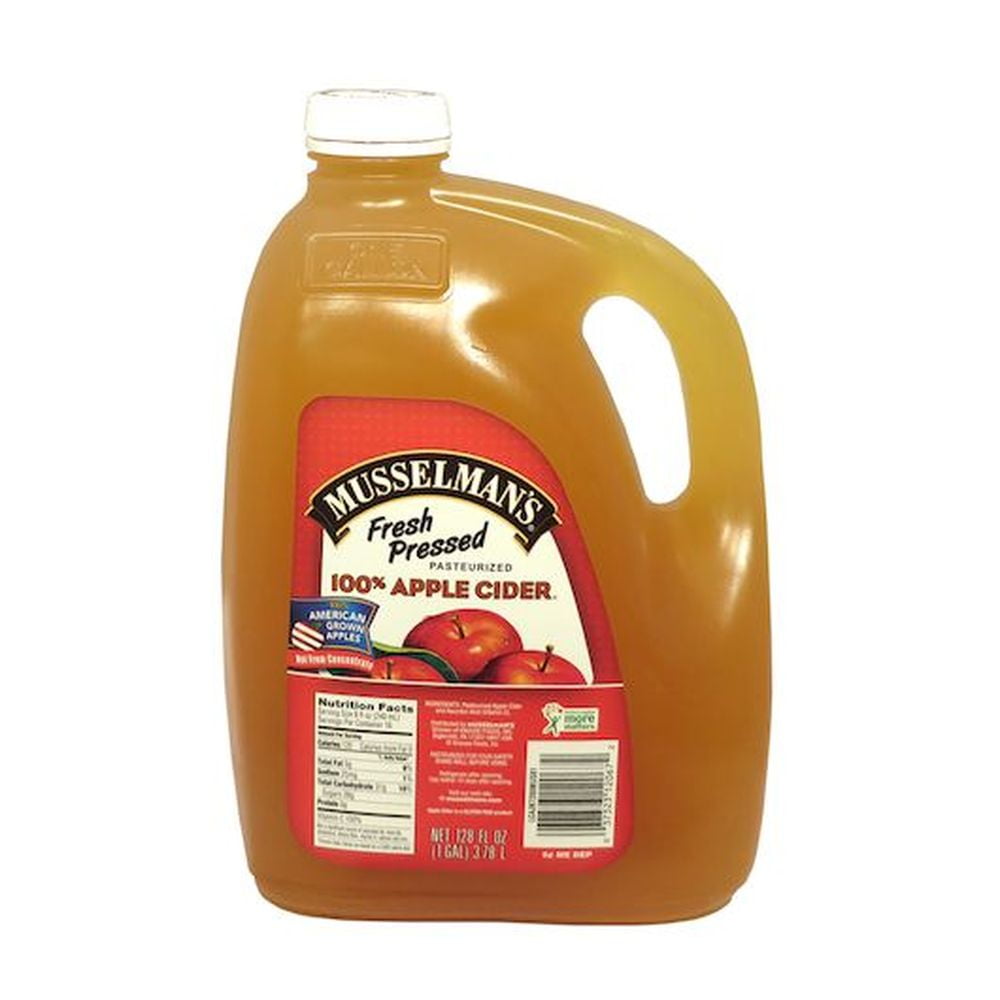 Musselmans Fresh Pressed 100 Percent Apple Cider Juice, 128 Ounce 4