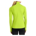 thumbnail image 2 of Womens Sport Wick Stretch 1/2 Zip Polyester/Spandex Pullover Charge Green L, 2 of 6