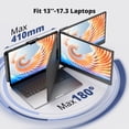 thumbnail image 2 of Extensor de Monitor Leudaich Negro FHD IPS Portátil para Pantalla Dual, 2 of 7
