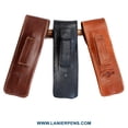 thumbnail image 5 of Aston Leather Double Pen Holster - Two Pen Leather Case Black, 5 of 6