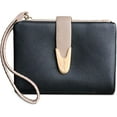 thumbnail image 1 of Womens Wallet Rfid Small Bifold Wallet,Ladies Zipper Card Cluth Coin Purse Wristlet (Purple), 1 of 25