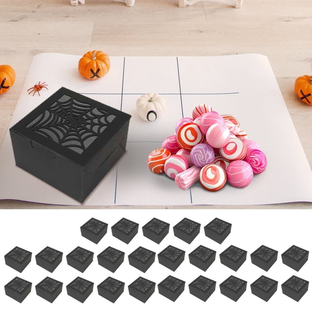 25pcs Box Halloween Accessories House Decorations For Home Halloween Home Decor Halloween Decoration Candy Decor Decor Multi Function Candy Container Household Paper Box