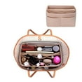 thumbnail image 3 of Make up Organizer Insert Bag For Handbag, Felt Bag with zipper, Travel Inner Purse, Fit Cosmetic Bags Fit Various Brand Handbags, 3 of 19