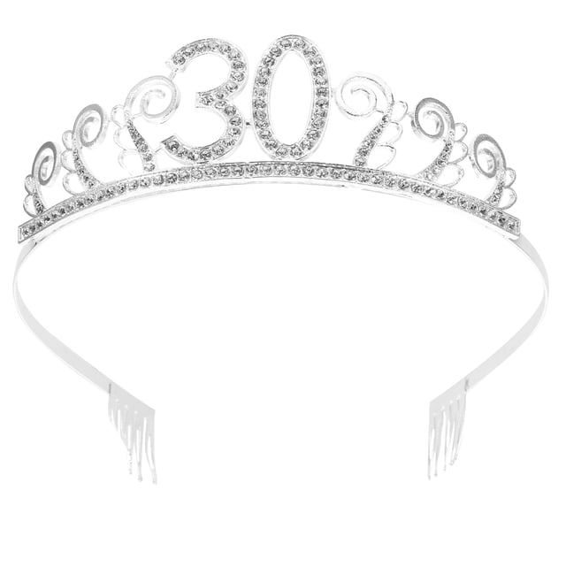 Birthday Party Headdress Rhinestone Tiara Crown Birthday Crown Hair Accessory