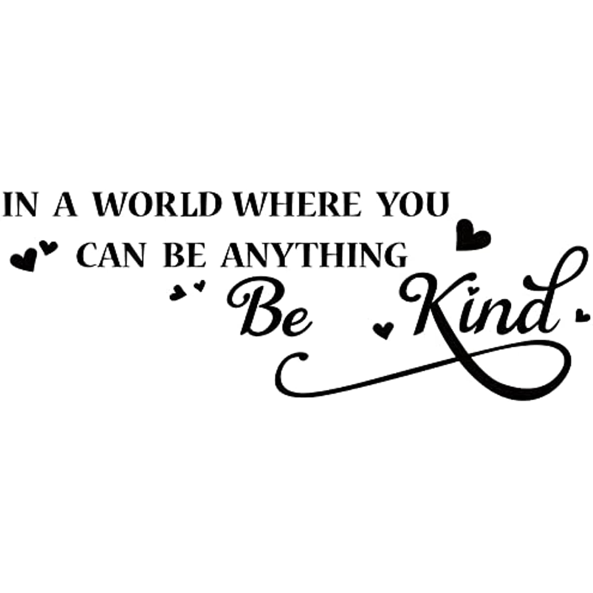 Motivational PVC Wall Sticker in A World Where You CAN BE Anything BE