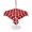 Red, variant on Outdoor Tablecloth with Umbrella Hole for Patio/Picnic/Party/Camping, Red Morocco Waterproof Table Cloth Square Cover Washable, Geometric Moroccan National Abstract Art (54"x 54")