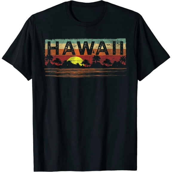 Vintage Tropical Hawaii T Shirt - Hawaiian T Shirt