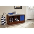 ClosetMaid Cubeicals 3 Cube Indoor Storage Bench with Cushion