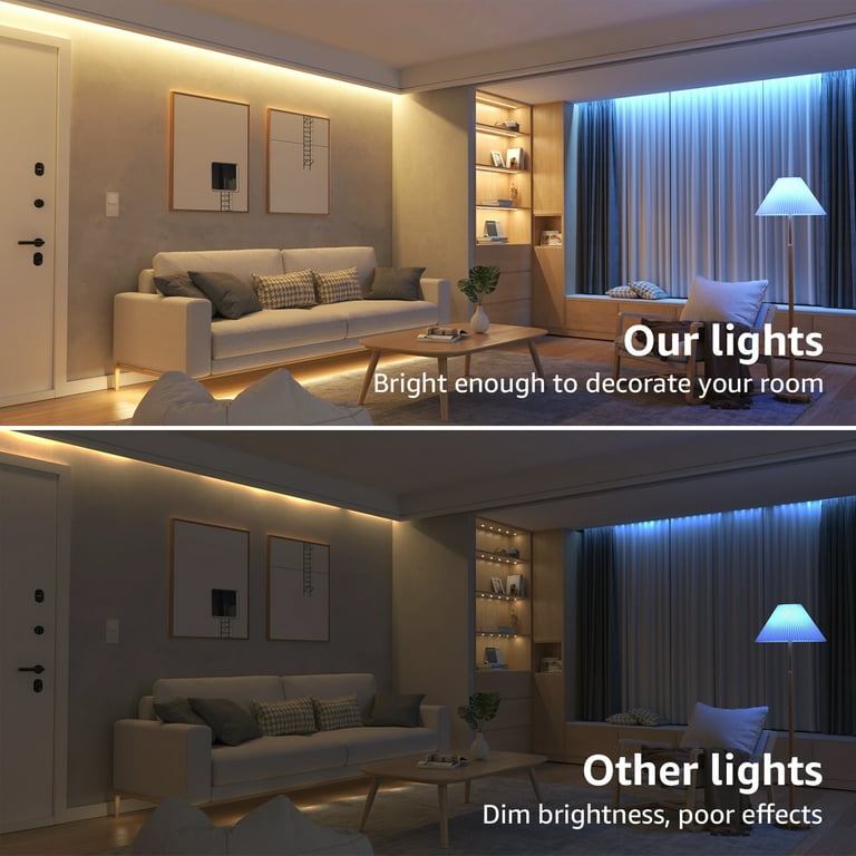 65.6ft LED Strip Lights, Ultra-Long RGB 5050 LED Strips with Remote  Controller, Color Changing Tape Light for Bedroom, Room, Kitchen, Bar
