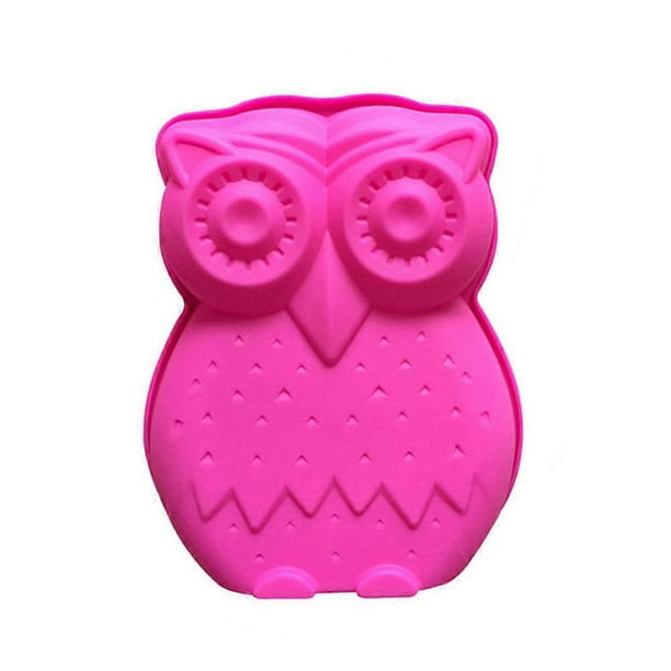 Owl Cake Pan, Silicone Owl Mold, Animal Molds, Happy Birthday Gift Box Cake Pan Pizza Gelatinas Baking Silicone Mold