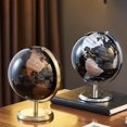 thumbnail image 4 of Cork Globe with Push Pins, Travel Planning - Compact Size, Smooth Rotation, Fully Assembled, Metallic Texture, Stylish Design for Home Office Decor, Educational, 4 of 6