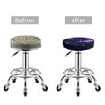 thumbnail image 5 of Daiia Eggplant Stool Covers Round,Round Bar Stool Covers Waterproof Bar Chair Covers Washable Stool Cushion Slipcover for 12-14 Inch Chair-12 inch, 5 of 7