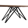 thumbnail image 4 of Bowery Hill Contemporary Glass/Metal/Wood Dining Table in Black, 4 of 10