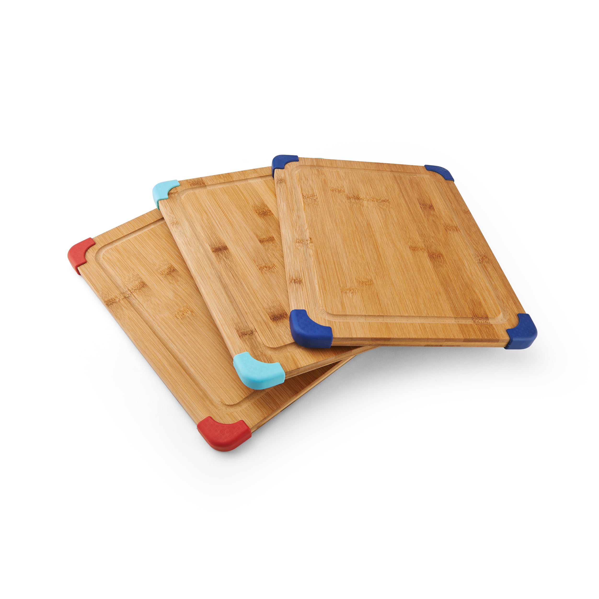 Set of 3 *NEW* PREMIUM Bamboo Cutting Boards Trio Food Meal Prep SHIPS FREE!