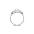 thumbnail image 4 of 2.04 Carat (Ctw) Lab-Created Oval Moissanite Engagement Ring in 10K White Gold for Women, 4 of 6