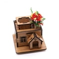 thumbnail image 3 of Gwong Juguete 1/12 Casa de muñecas Miniatura Flor Multicolor Pot Boot DIY Jardín Patio Scene Decor Gwong 30002465, 3 of 6