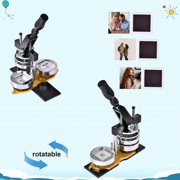 Magnet Maker Machine 2x2 in, Square Fridge Magnet Button Badge Making Tool with Paper Cutter, Craft Kits with 100 Sets Supplies for Home or Business