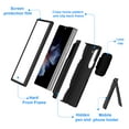 thumbnail image 6 of Dteck for Samsung Galaxy Z Fold 6 Case with S Pen Slot & Hinge Protection Tempered Glass Screen Protector Full-Body Military Drop Phone Case for Z Fold 6 Case with Kickstand & Belt Clip,Black, 6 of 7