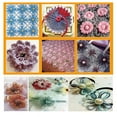 thumbnail image 5 of Kit de telar para tejer flores, juego de herramientas para hacer flores de hilo de lana DIY con aguja, dispositivo para tejer flores cuadradas, 5 of 5