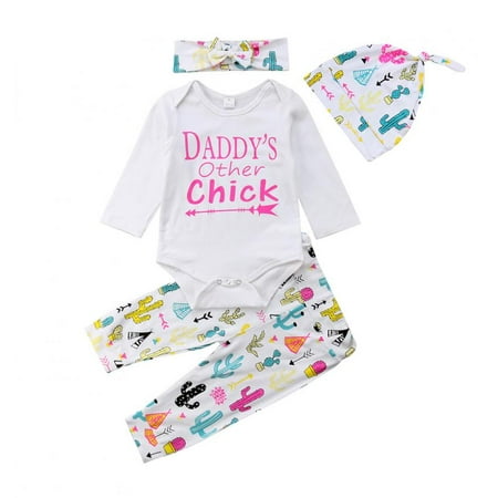 Baby Girl Clothes Winter Daddy S Other Chick Long Sleeve Romper
