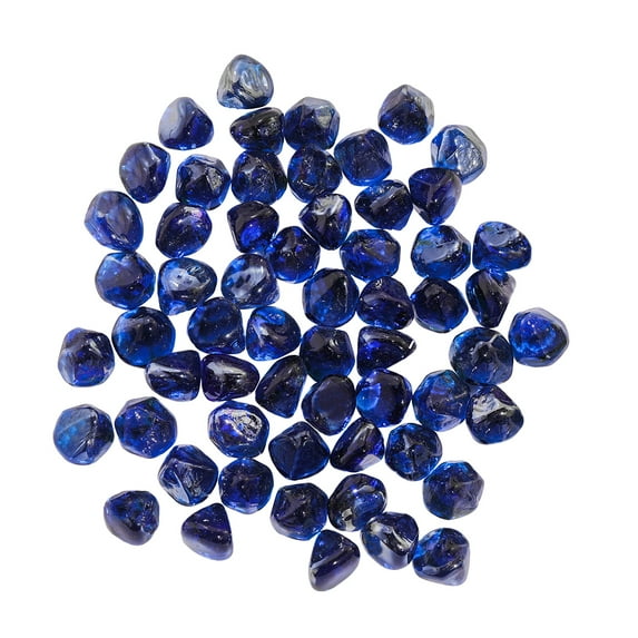 COSIEST Fire Glass 10-Pound for Fireplace Fire Pit,Temperature Rating Glass (Dark Blue)