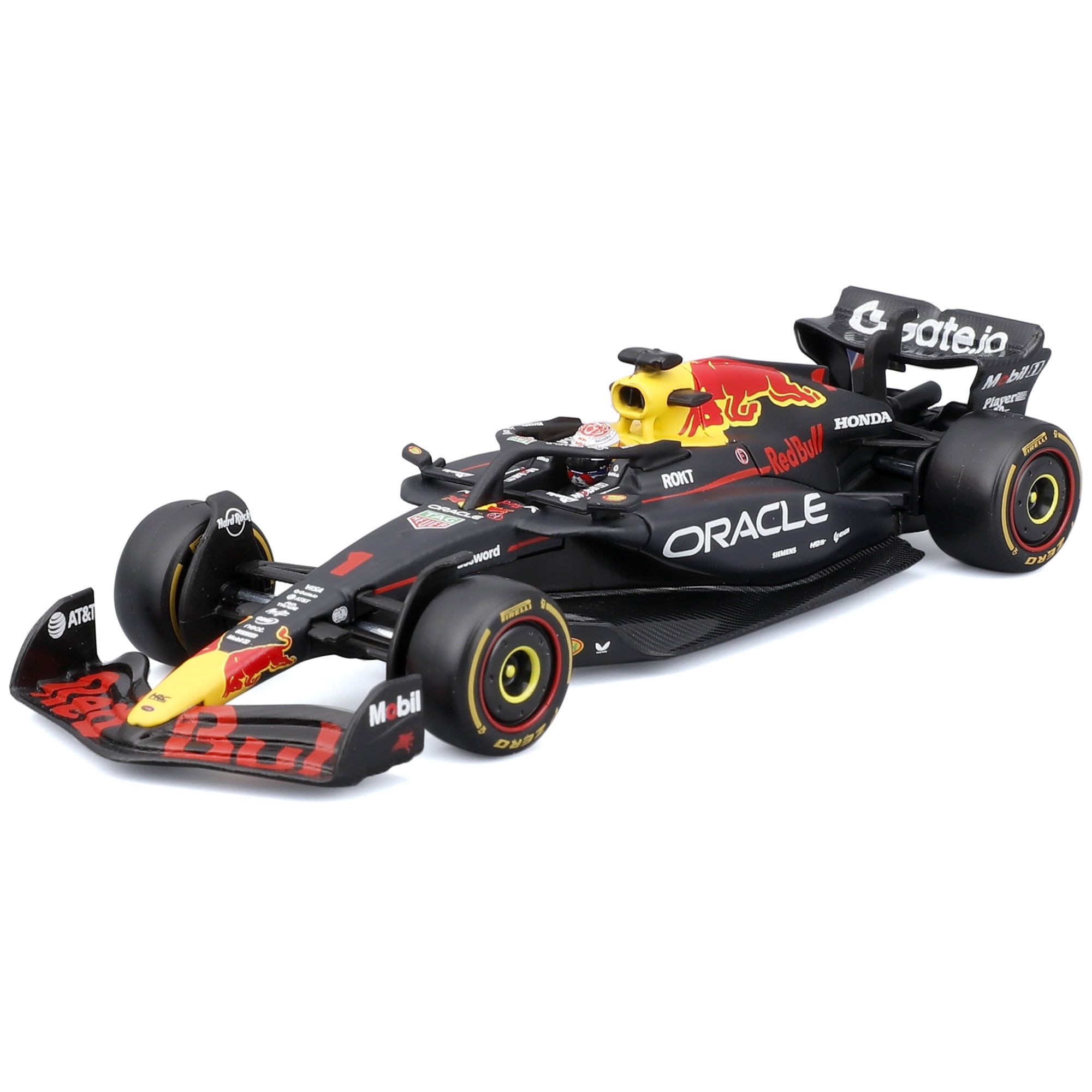 Bburago: 1:43 Diecast 2025 Red Bull RB21 & Max Verstappen Drivers Helmet - Race Formula 1 Model Car, Acrylic Display Box, Licensed Collectible Vehicle