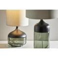 thumbnail image 4 of Adesso Marina Table Lamp, Black Rubberwood with Smoked Glass, 4 of 5