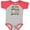 Baseball Heather and Red, variant on Inktastic My Titi Loves Me with Sloth and Hearts Boys or Girls Baby Bodysuit