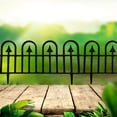 thumbnail image 5 of 4 Pack Fence Decorations Outdoor Small Garden Fence Garden Fence Panels Black Picket Fence Decorative Fences Garden Edging Border Small Garden Fencing(60x31cm/23.62x12.20in), 5 of 8